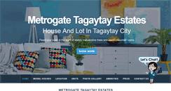 Desktop Screenshot of metrogatetagaytayestates.com
